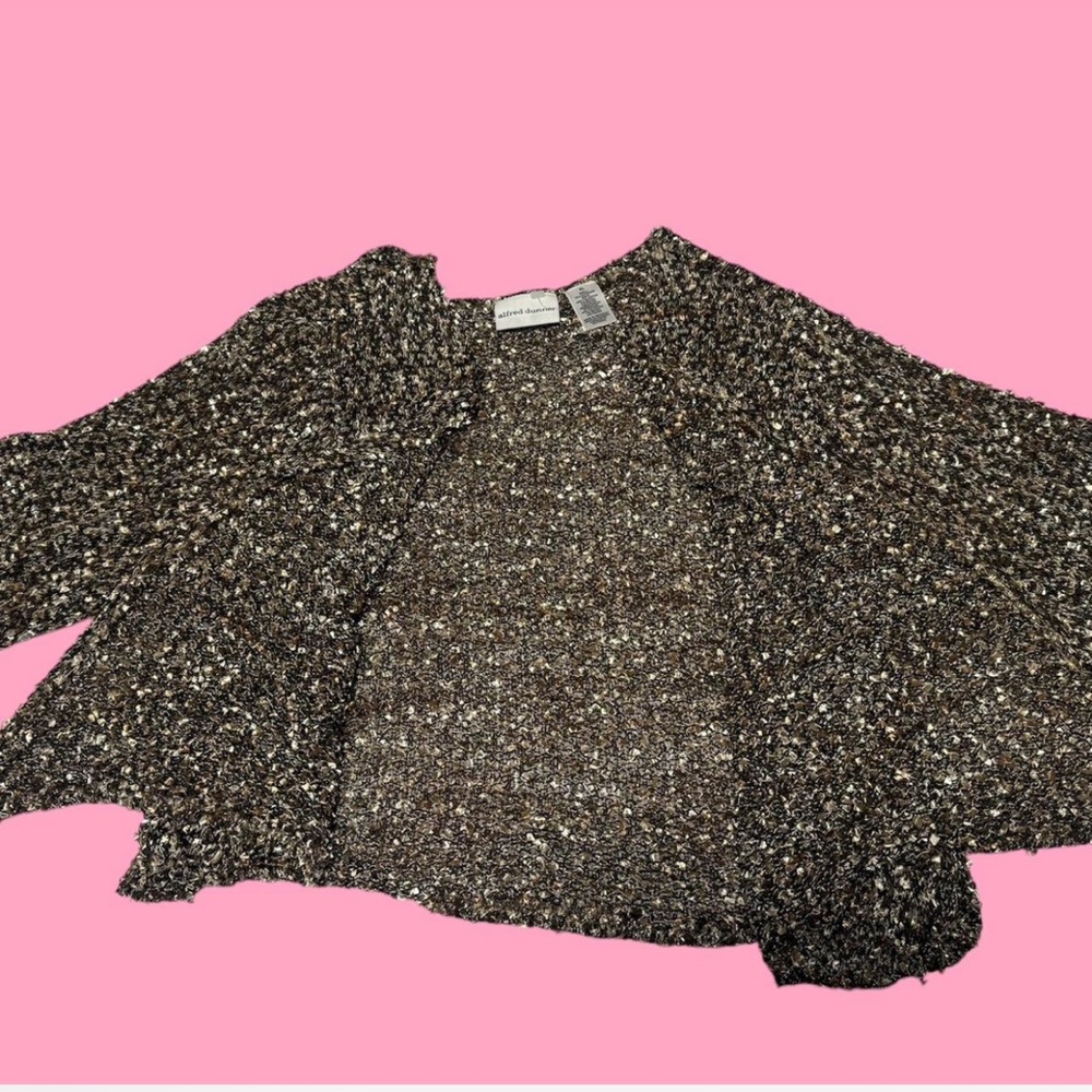 Black and gold glittery knit cardigan #glam #fairy
#cute 
#wrap
#cardigan